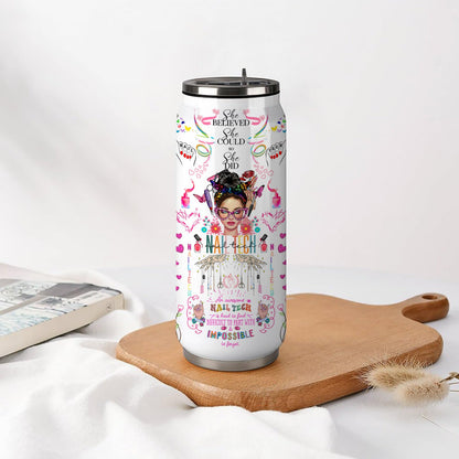 Nail Tech Tumbler Gifts For Women Girls, Gift For Nail Technicians Manicurist,Cosmetologist Beauty Salon Tumbler For Women 17 Oz