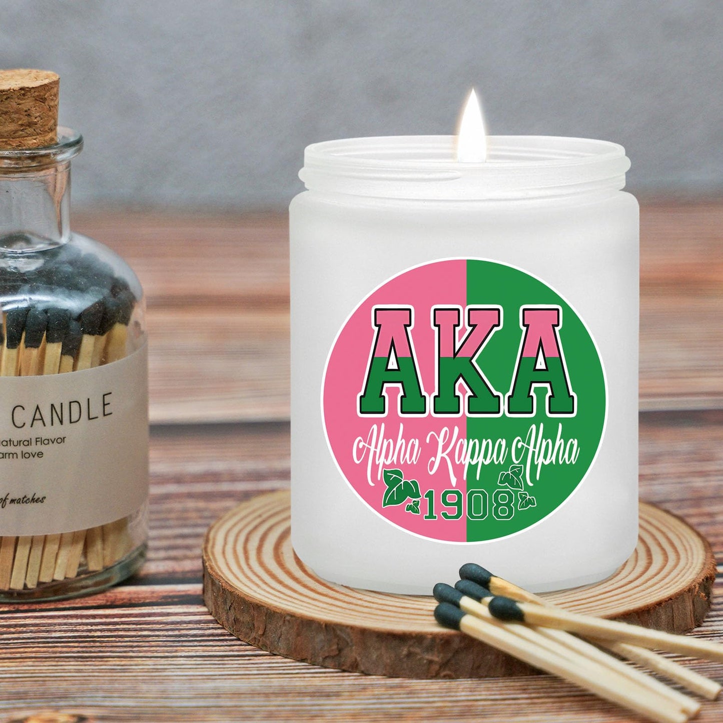 Maybeone Aka Sorority Gifts for Women - Sorority Gift for Sister - 7 Oz Aka Paraphernalia Lavender Candle