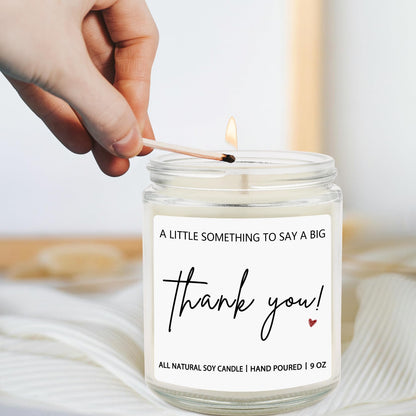 Thank You Hostess Gifts for Women, Funny Appreciation Gift for Friends Teacher Mom, Coworkers, Nurse, Employee, Boss- Lavender Scented Candles