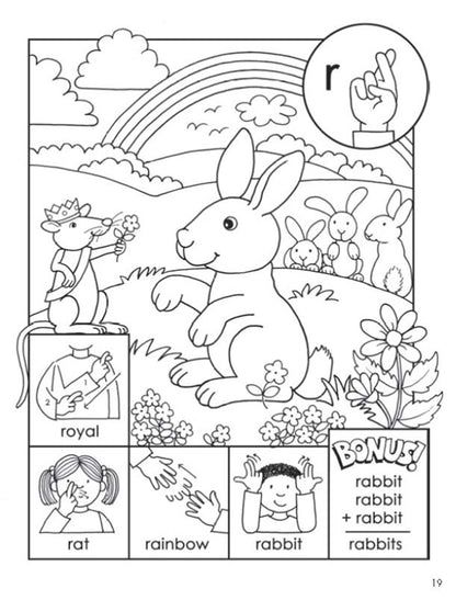 ABC Sign and Color: A Beginner's Book of American Sign Language (Dover Kids Activity Books)