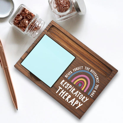 Respiratory Therapy Gifts Sticky Note Holder, Thank You Gift for Respiratory Therapists, RT Team, or Pulmonary Staff, Healthcare Appreciation Week, Graduation or Holiday Recognition PB026