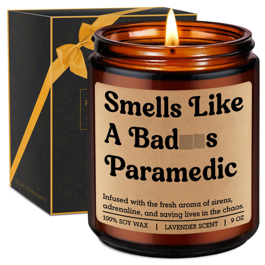 Miracu Candle, Paramedic Gifts for Men Women, EMS Week, Paramedic Accessories, Funny Cool School Graduation, Fathers Day Idea for First Responder, Emergency Medical Technician, New Graduate, Student