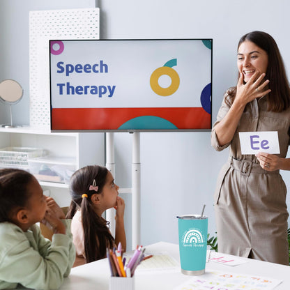 Speech Therapy Gifts, SLP Gifts for Speech Language Pathologist Women, Appreciation Gift for Therapist 20 Oz Tumbler, SLP Christmas Graduation Birthday Retirement Gift