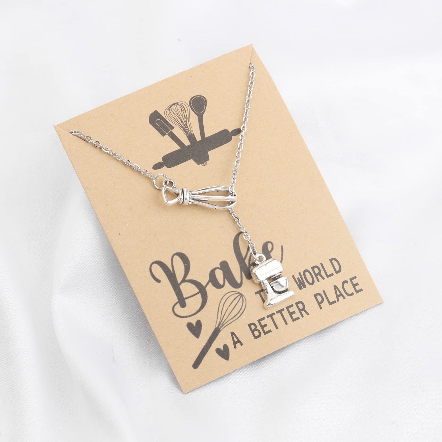 MAOFAED Baker Gift Pastry Baker Gift Bake The World A Better Place Bake Lover Gifts Bakeing Merchandise (bakeThe world card ne)