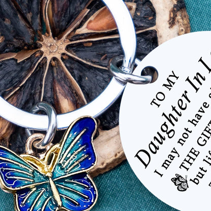 Unique Mothers Day Gifts for Daughter In Law Mother In Law Birthday Wedding Engagement To My DaughterLaw Keychain