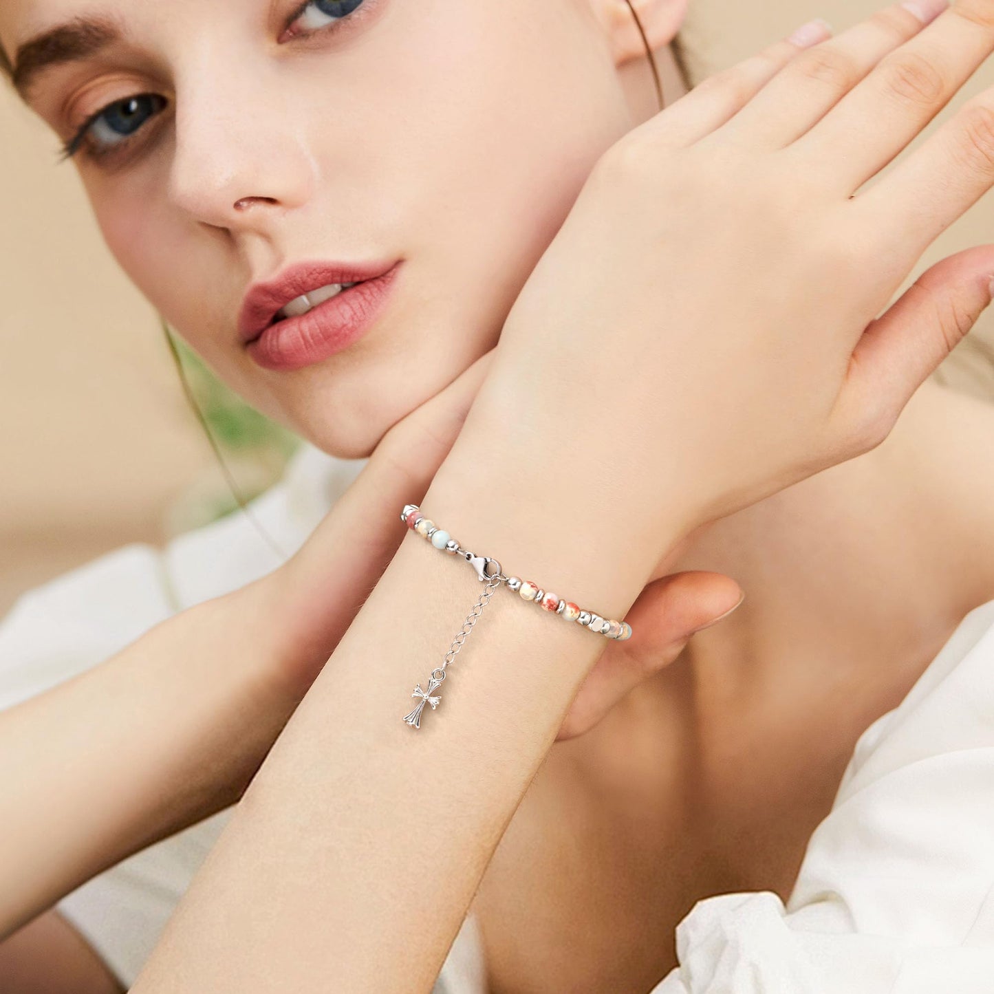 Mothers Day Gifts for Daughter Mom Bracelet, Graduation Gift for Her Granddaughter Gifts from Grandma Bonus Mom Bracelet Jewelry Birthday Gift Sister Easter Stocking Stuffers for Teens Women