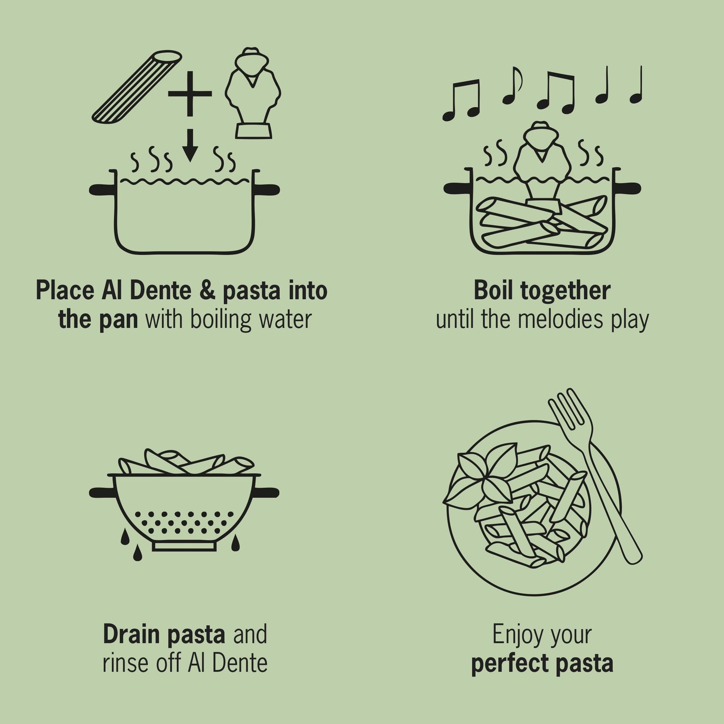 Al Dente Red - The Singing Floating Pasta Timer: Will Sing Different Tunes When Pasta is Ready at 3, 7, 9, and 11 Minutes, to be Boiled with Any Pasta in The Pot, Floats in Cold & Hot Boiling Water