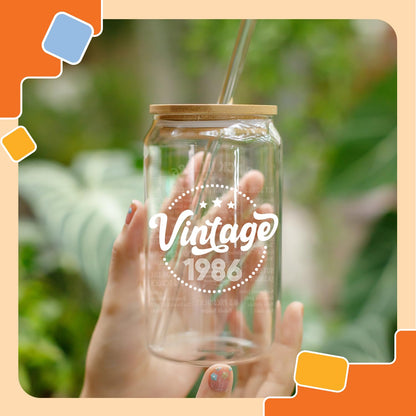 NewEleven 40th Birthday Gifts For Women, Her - 40th Birthday Decorations For Women - 40 Year Old Gifts For Her, Mom, Wife, Sister, Friends - 16 Oz Coffee Glass