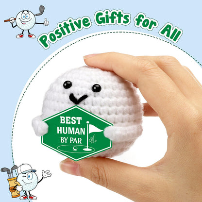 Golf Gifts for Men Fathers – Fathers Day Father's Day Funny Crochet Golf Ball Accessories Birthday Positive Graduation Gift for Him Boys Boyfriend Son Golfers Coworker Male Grandpa Women