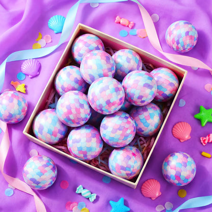 Soulchen Mermaid Party Favors Stress Balls, Sensory Fidget Toys Gifts for Kids Mermaid Birthday Party Favors Supplies, Goodie Bag Stuffers