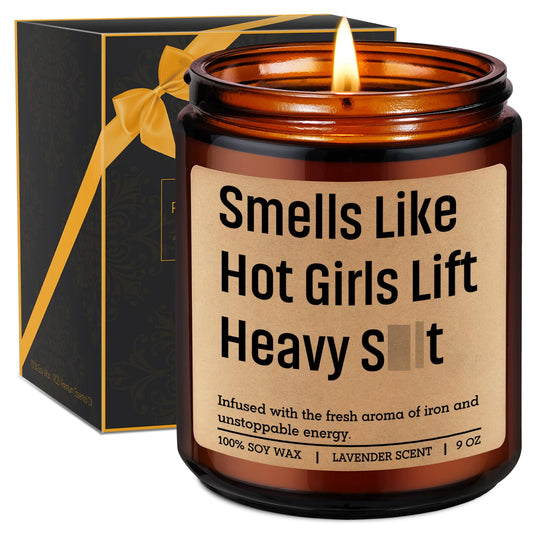Miracu Candle, Gym Gifts for Women, Workout Gifts for Fitness Lovers Girls, Gym Rats - Funny Weightlifting, Powerlifting, Mothers Day, Birthday Idea for Female Weightlifter, Power Lifter, Bodybuilder