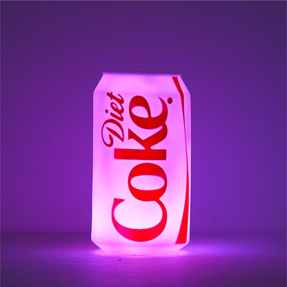 Diet Coke Squishy Night Light 5.7" LED Soft Mood Lamp for Decor, Kids Bedrooms, Collectors & Gift Giving