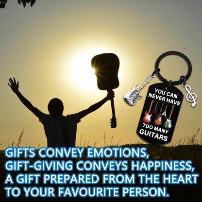 Guitar Gifts for Men Music Gift for Women Guitar Keychain Guitar Accessories Gift for Men Cool Gifts for Music Lovers Guitars Stuff Presents for Musicians