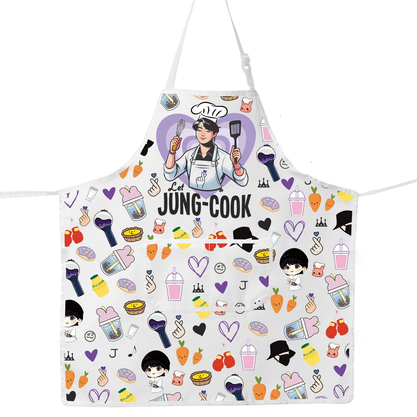 JNIAP Korean Group Kitchen Apron Korean Group Fans Gifts Korean Group Kitchen Gifts Korean Music Lover Gift