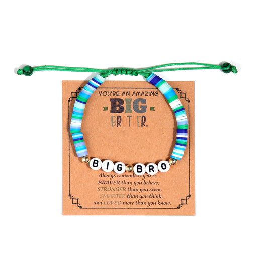 Big Sister Bracelets Big Bro Bracelets for Women Men Birthday Jewelry Gifts Bracelets Sister Jewelry