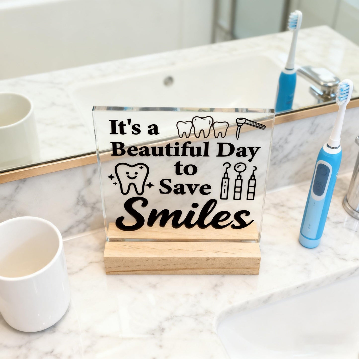 Dental Assistant Appreciation Gifts Dentist Gift for Women Men Dental Assistant Week Gifts Best Office Gift for Dentist Beautiful Day to Save Smiles
