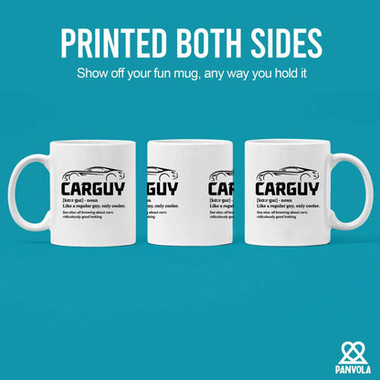 Car Guy Definition Mug Car Lover Gifts For Men Husband Boyfriend Dad Brother Uncle From Wife Girlfriend Mom Car Mechanic Racer Coffee Ceramic Mug 11 oz White