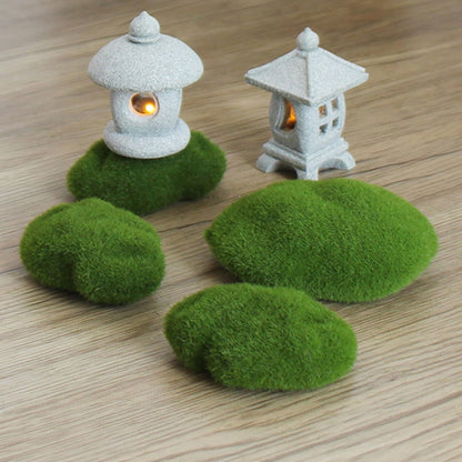 Japanese Pagoda LED Lamp Statue Figurine, LED Lantern Pagoda Statue Figurines for Home Table Decor - Style A