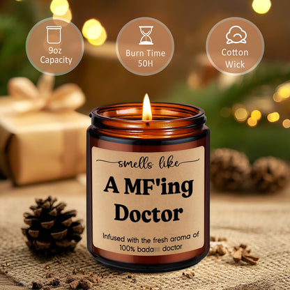 Miracu Candle, Doctor Gifts for Women Men, Funny Cool Medical Student Gifts for Doctors Female, Med School Acceptance, Appreciation Doctor's Day, Residency Graduation for Male Future Surgeon, Best Dr