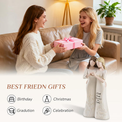 Storieme Best Friend Figurines - Friendship Bestie Gifts for Women - Christmas Birthday Gifts for Sisters from Sister