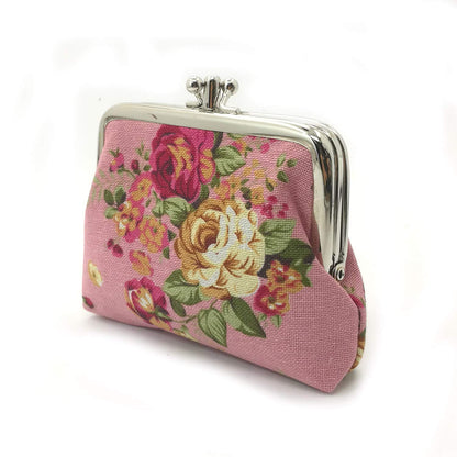Cute Floral Buckle Coin Purses Vintage Pouch Kiss-lock Change Purse Wallets…