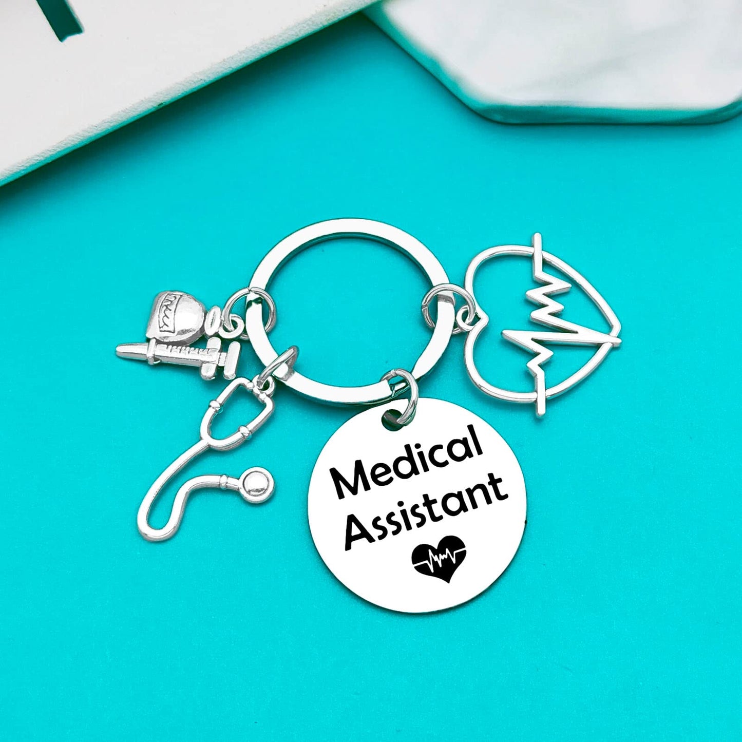 Xiahuyu Medical Assistant Gifts Medical Assistant Keychain MA Medical Assistant Graduation Gifts MA Student Gift Medical Assistant Appreciation Christmas Birthday Gift