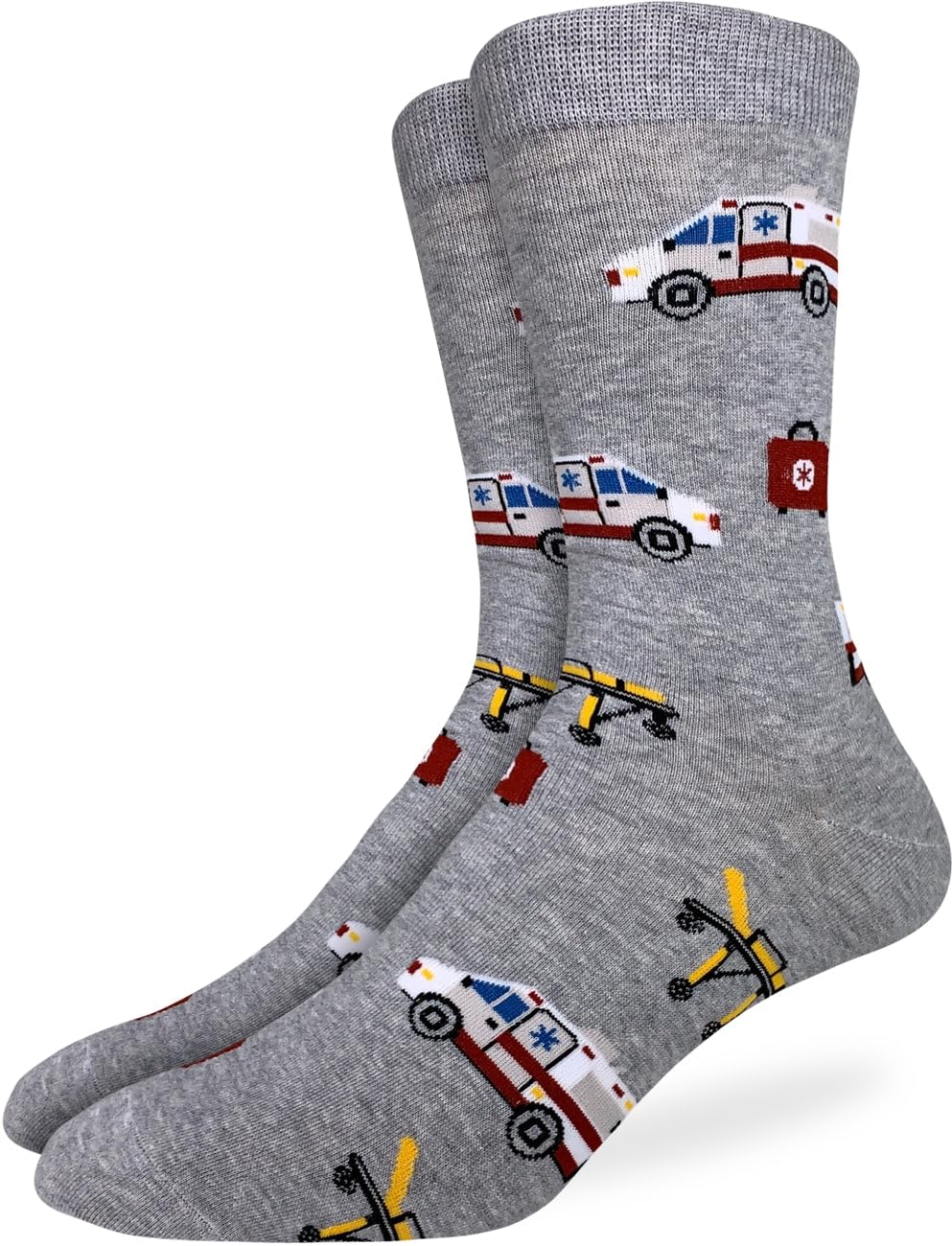 Good Luck Sock Men's Paramedic and EMT Socks, Adult, Shoe Size 7-12