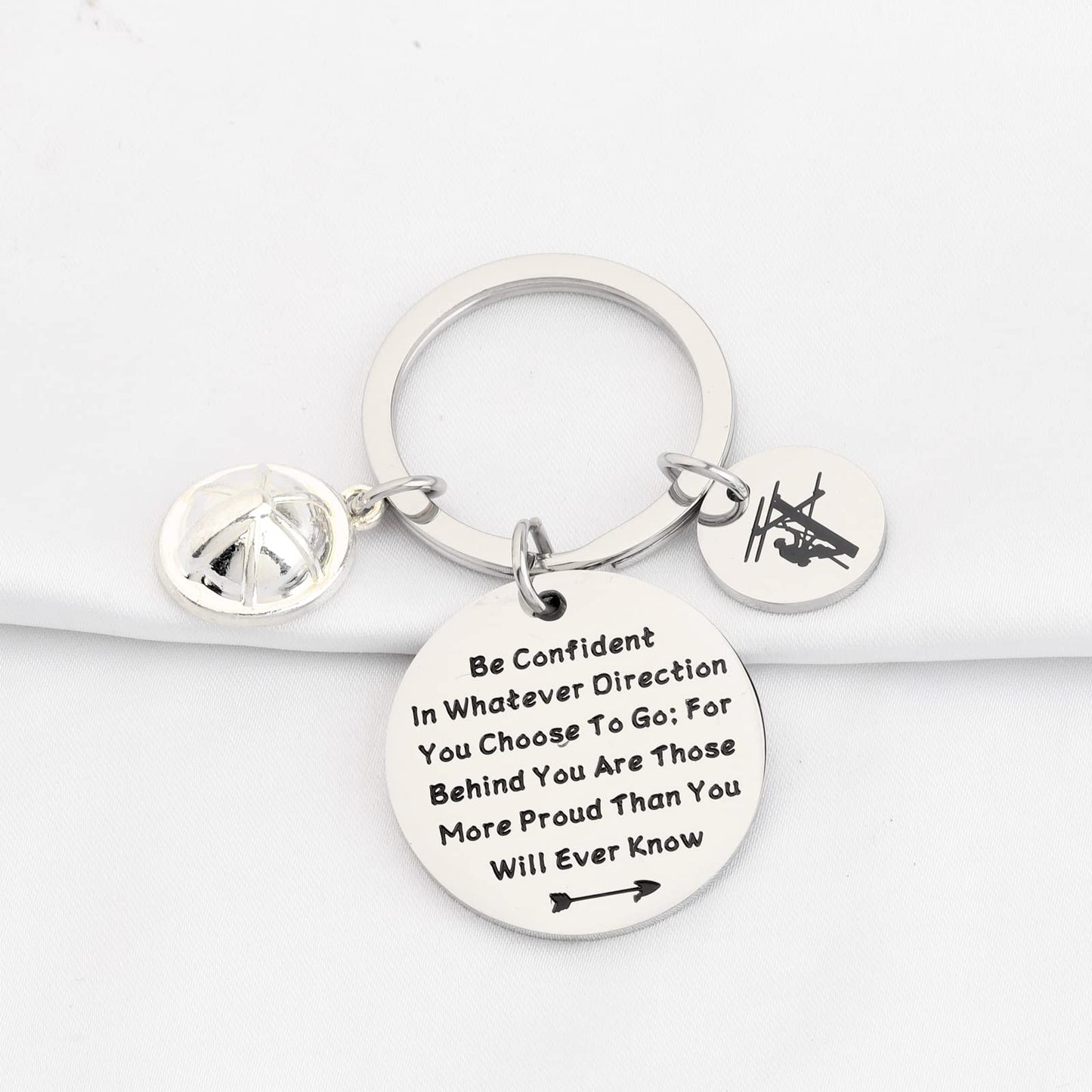 LQRI Lineman Keychain Electrician Gifts Lineman Gift Electricians Tower Techs Gifts Electrician Graduation Graduate Gift