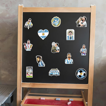 Messi Fridge Magnets Set - 20 Pcs Soccer Star Collectible Refrigerator Magnets, Football Legend Decor for Home Kitchen Office Whiteboard, Gift for Messi Fans & Soccer Lovers