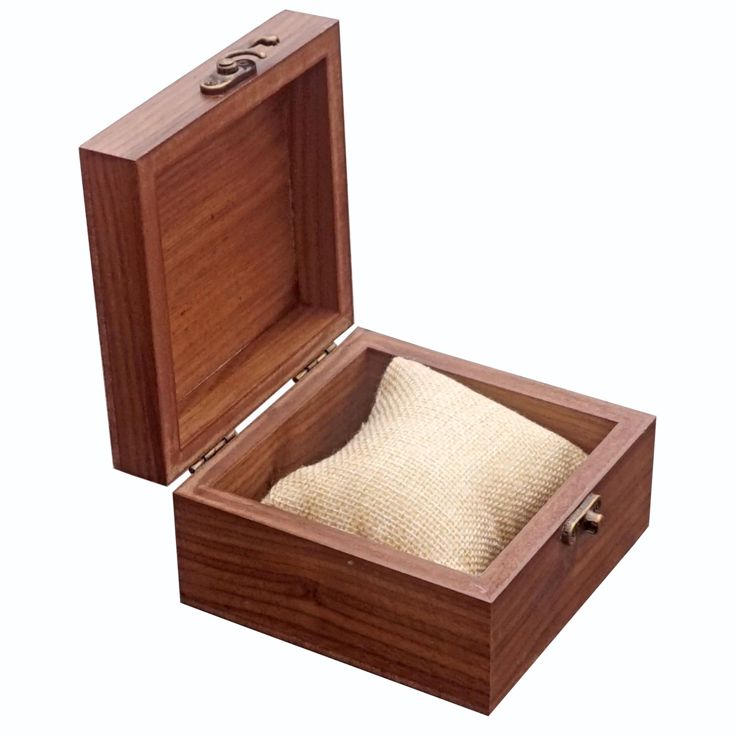 Walnut Color Watch Box Jewelry Box, Handcrafted for Keepsakes, Father's Day, Mother's Day, Anniversaries, Christmas, Valentine's Day Box (Watch Box-11 * 11cm)