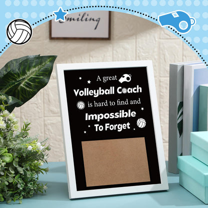 Vercraft Volleyball Coach Gift Volleyball Coach Photo Frame for Women Men Birthday Graduation Retirement Thank You Gift 4 x 6