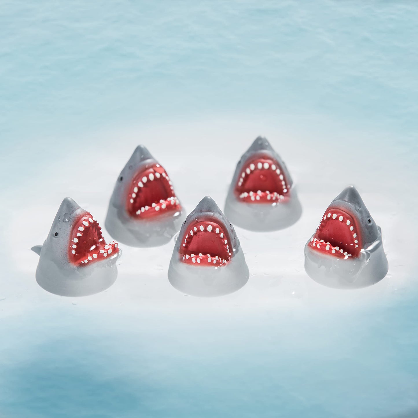 Shark Finger Puppet Set, Ocean Animal Puppet Show Theater Props, Novelty Toys Weird Stuff Gifts, 5 PCS