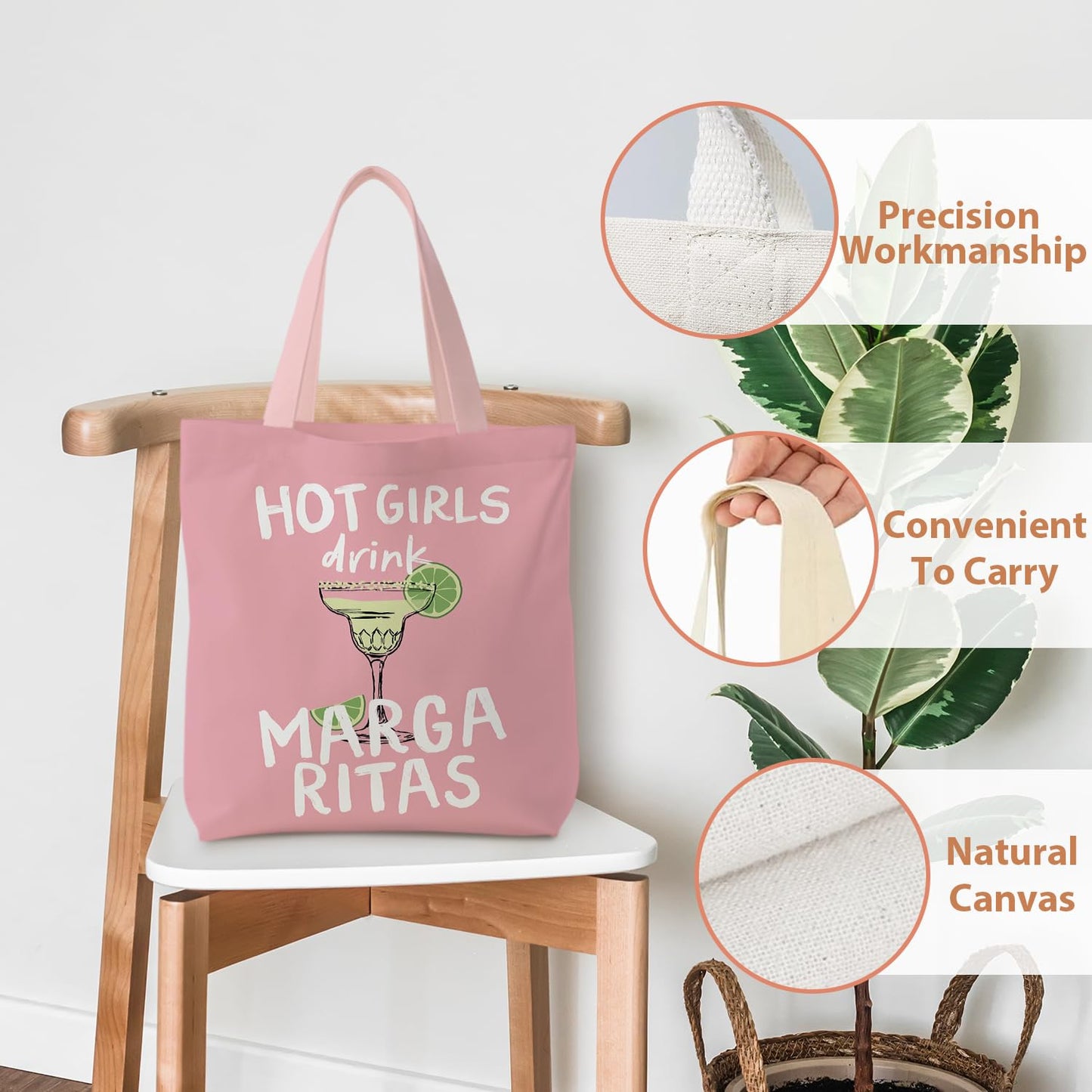 Regular Canvas Bag, Summer Beach Tote Bag for women,Reusable Grocery Shopping Bags