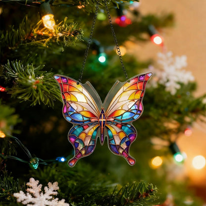 Butterfly Decorations Gifts for Women, Inspirational Acrylic Ornament with Story Card, Rainbow Suncatcher Window Hanging Decor, Meaningful Birthday, Christmas 2025
