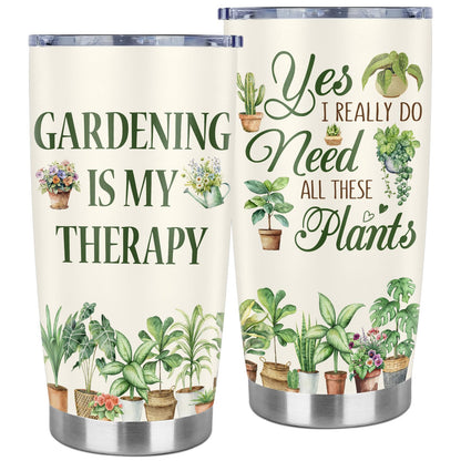 Gardening Gifts For Women - Plant Gifts for Plants Lovers, Birthday Gardening Gift For Mom, Plant Lady, Gardeners - 20oz Travel Tumbler