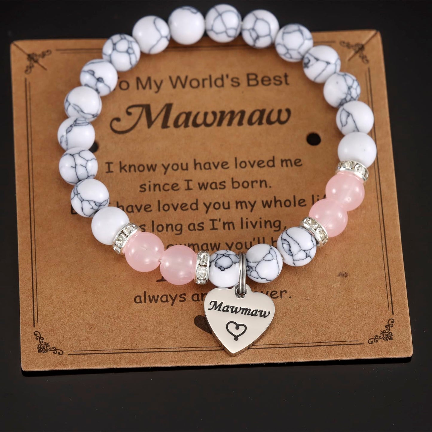 Mawmaw Gifts Bracelet for Women Promoted to Mawmaw Expecting Future First Time New Mawmaw Bracelet