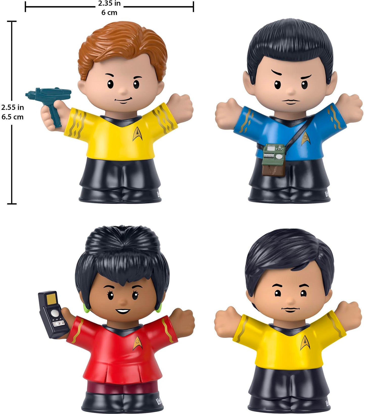 Little People Collector Star Trek TV Series Special Edition Set for Adults & Fans, 4 Figures in Display Package