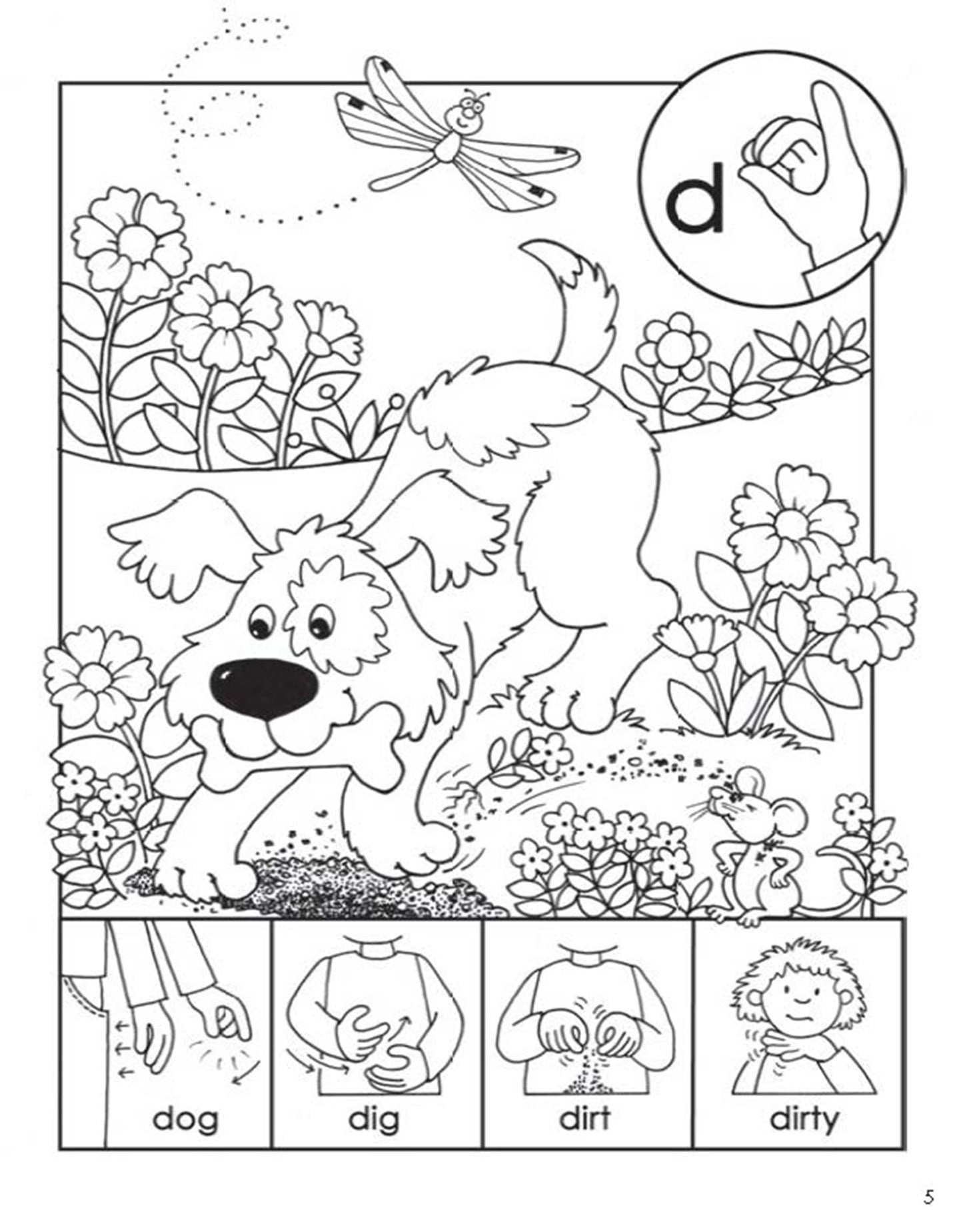 ABC Sign and Color: A Beginner's Book of American Sign Language (Dover Kids Activity Books)