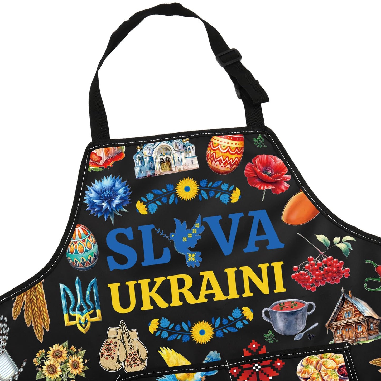 JNIAP Ukraine Kitchen Apron Ukrainian Gifts Ukrainian Cooking Aprons Ukraine Symbol Apron