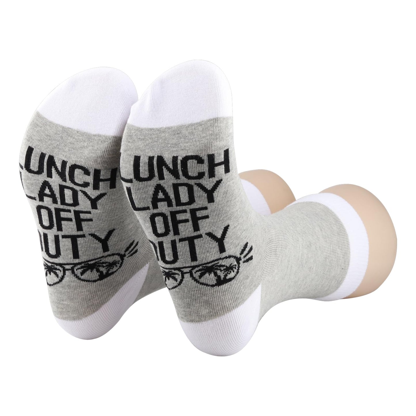 BDPWSS Lunch Lady Gift Cafeteria Worker Gift Lunch Lady Off Duty Socks Cafeteria Crew Gifts Lunch Ladys Vibes Gifts