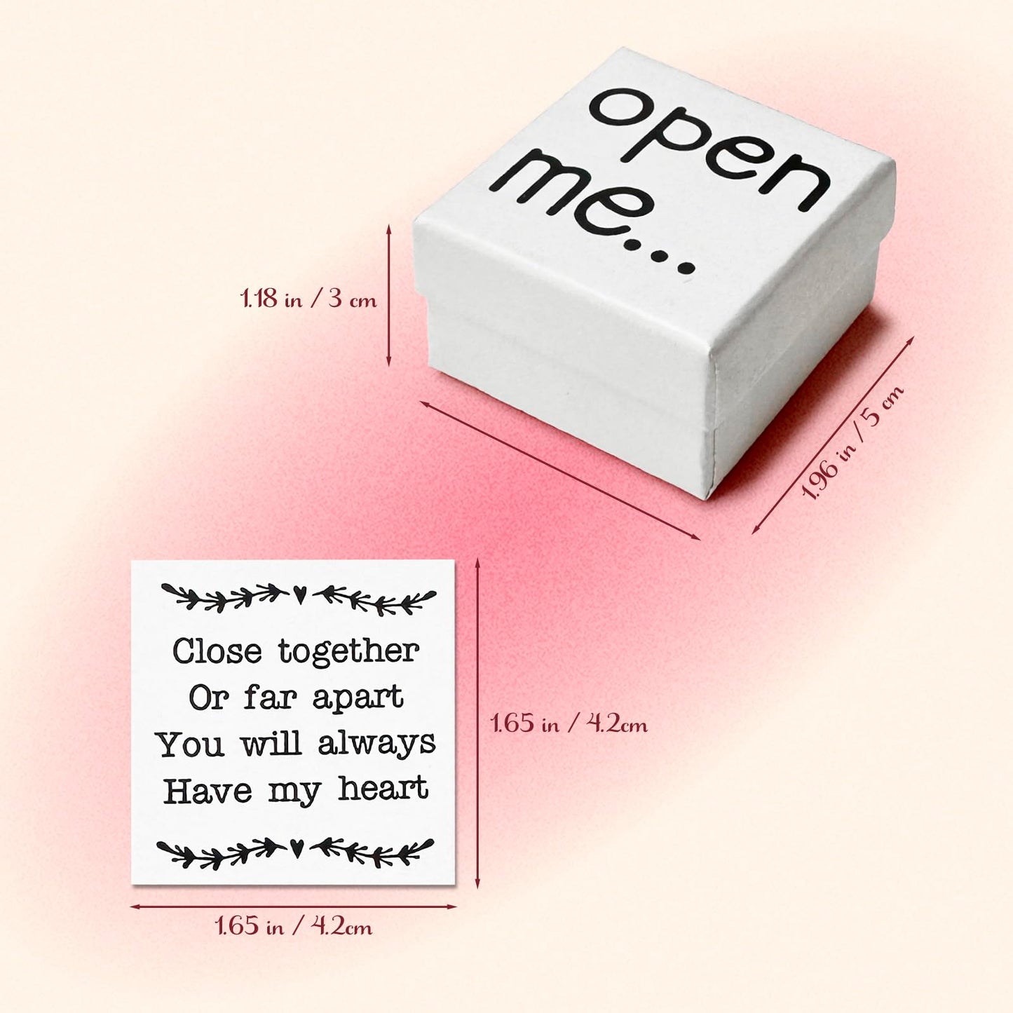 I Love You Gift for Him or Her, Little Red Heart Mini Keepsake, “Open Me” Gift Box, Thoughtful Valentine’s Day & Anniversary Idea for Boyfriend, Girlfriend, or Loved One