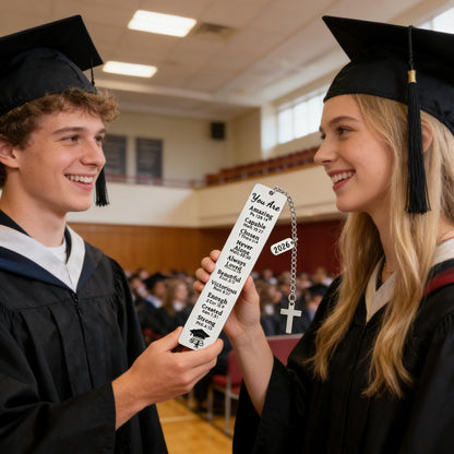 Graduation Gifts 2026 - Christian Bookmark Gift for Her Him First Communion Gifts Baptism and Confirmation 2026 Graduation Gift for Book Lovers High School College Girls Boys Master PHD
