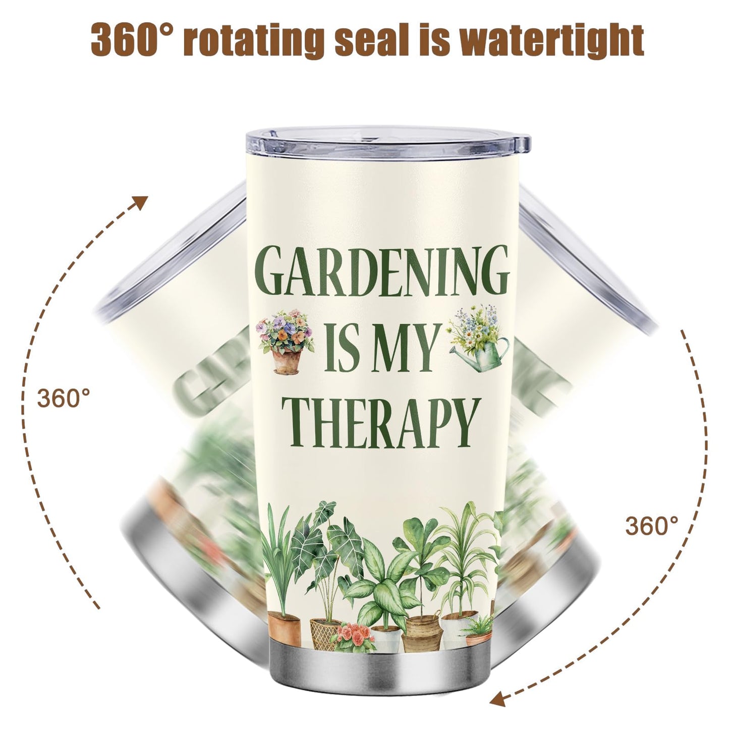 Gardening Gifts For Women - Plant Gifts for Plants Lovers, Birthday Gardening Gift For Mom, Plant Lady, Gardeners - 20oz Travel Tumbler