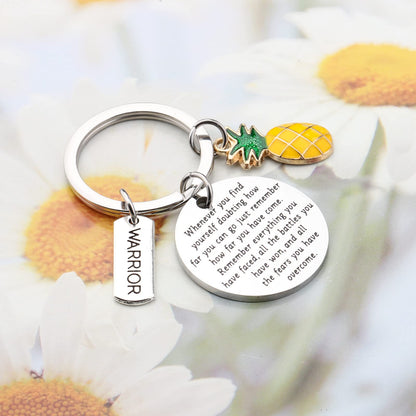 Lywjyb Birdgot Pineapple Gifts IVF Warrior Pineapple Keychain Encouragement Gift for Women