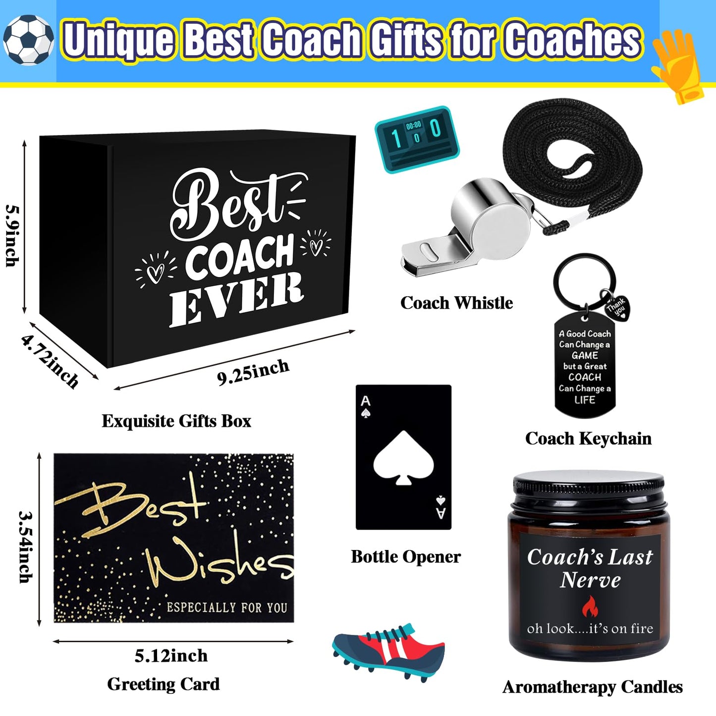 JTAMOHI Coaches Gifts, Best Coach Ever, Coach Appreciation Gift, Thank You Coach Gifts, Christmas Gift for Football, Basketball, Volleyball, Baseball, Softball, Swim Team, Hockey, Golf