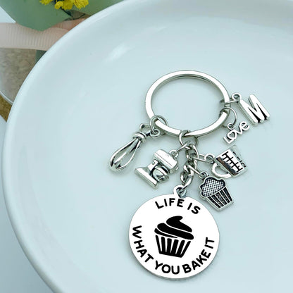 Baking Gifts for Lovers & Chefs - Cupcake Keychain & Graduation Kitchen Presents