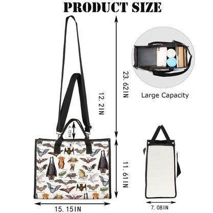 G2TUP Bat Tote Bag - Bat Lover Night Shopping Bag Themed Gifts