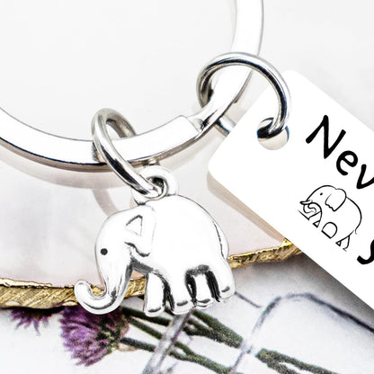 OEHEDOU Elephant Gifts For Women Strong Woman Small Gift For Woman Elephant Keychain Best Inspirational Gifts For Women Uplifting Gift For Friend Family Animal Lovers You Are Strong
