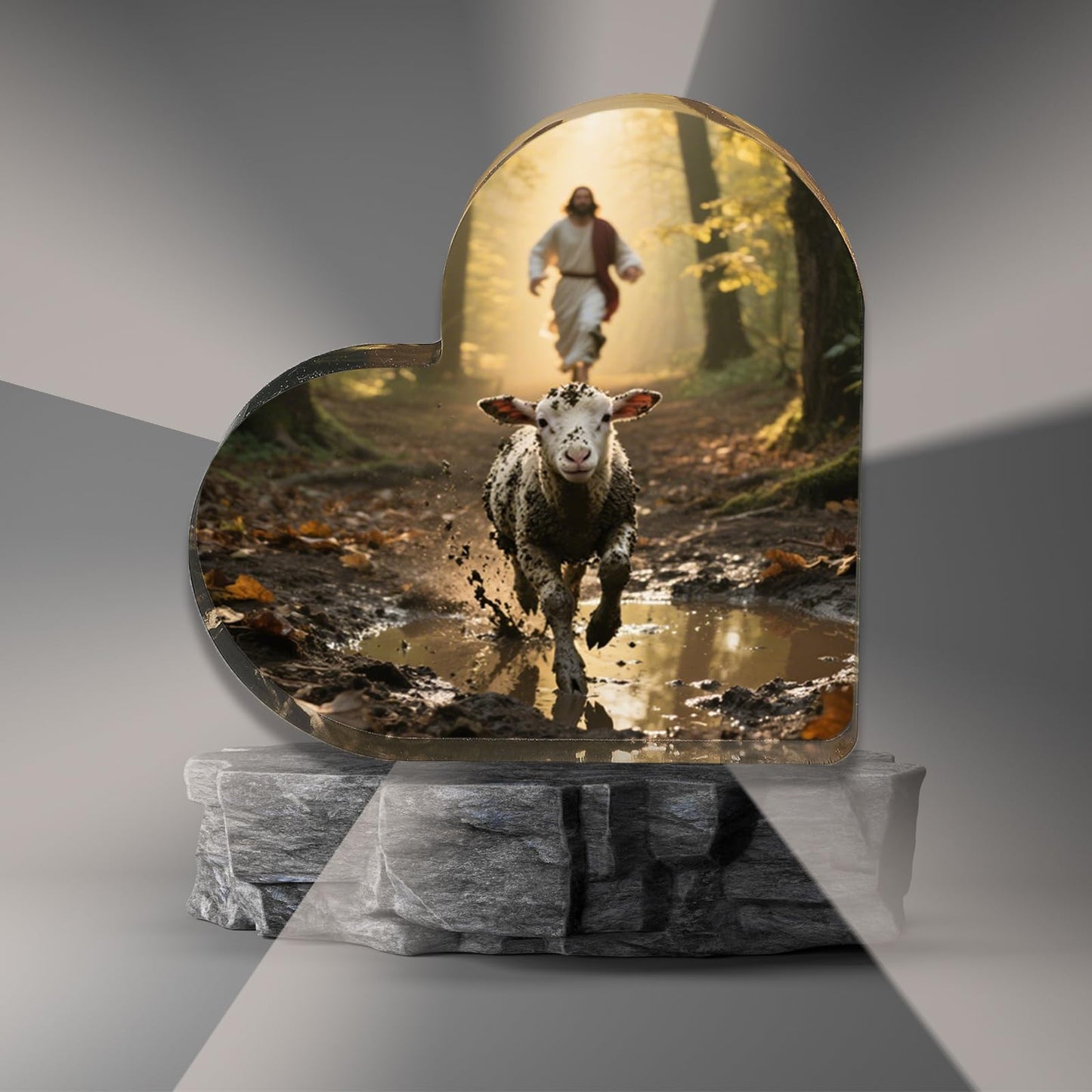 Jesus & Lamb Christian Decor – Gifts for Catholic Women, Moms, Sisters & Friends – Birthday, Easter & Christmas