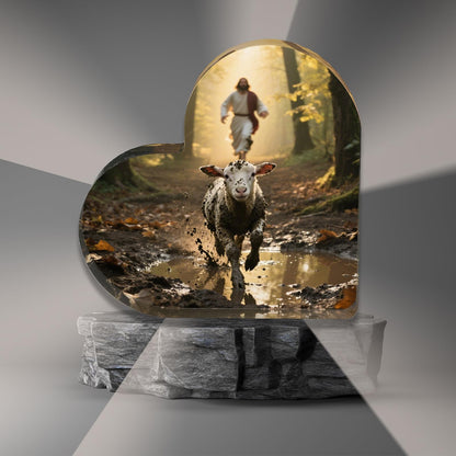Jesus & Lamb Christian Decor – Gifts for Catholic Women, Moms, Sisters & Friends – Birthday, Easter & Christmas
